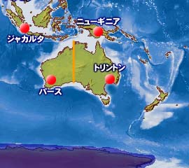 オーストラリア地域地図